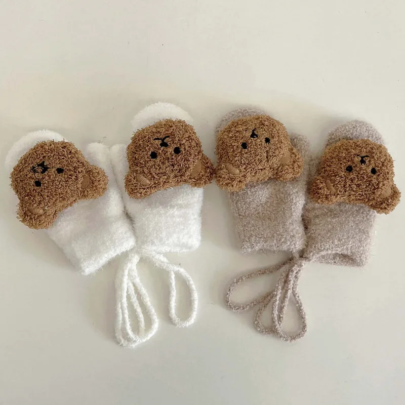 Teething Mitten Baby - Mitaines d'hiver chaudes pour bébé fille