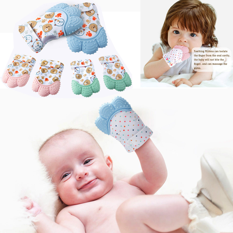 Teething Mitten Baby - Gant de dentition lissant pour bébé,