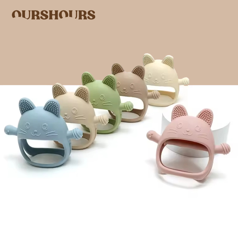 Teething Mitten Baby - Gants de dentition en Silicone pour