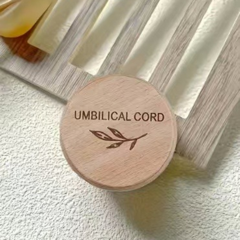 Baby Products Storage Box - Boîte en bois pour cordon ombilical