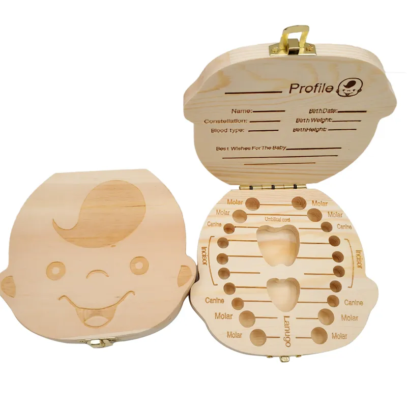 Boîte à dents de bébé en bois  - Baby Products Storage Box avis et prix