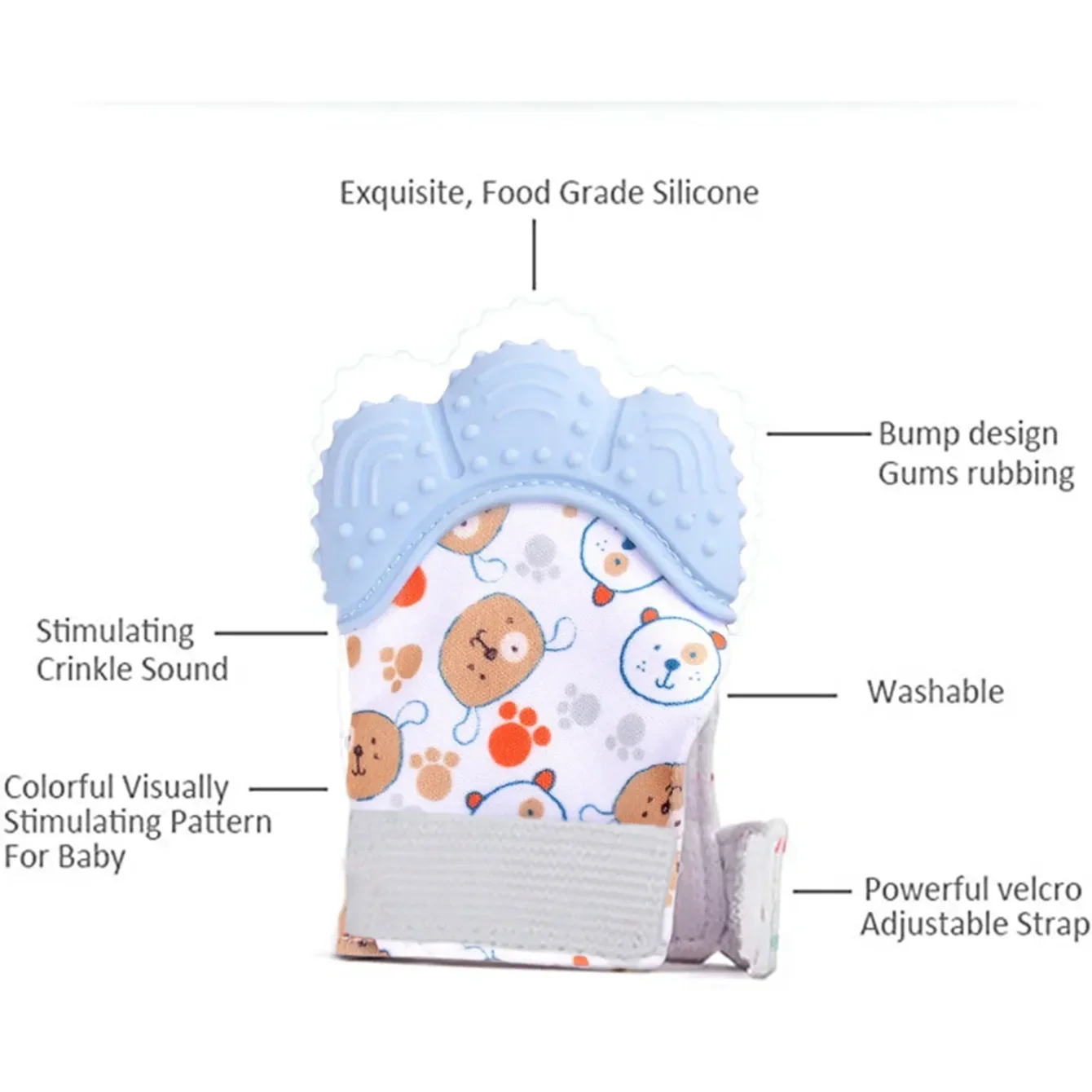 Mitaines de dentition en Silic - Teething Mitten Baby avis et prix