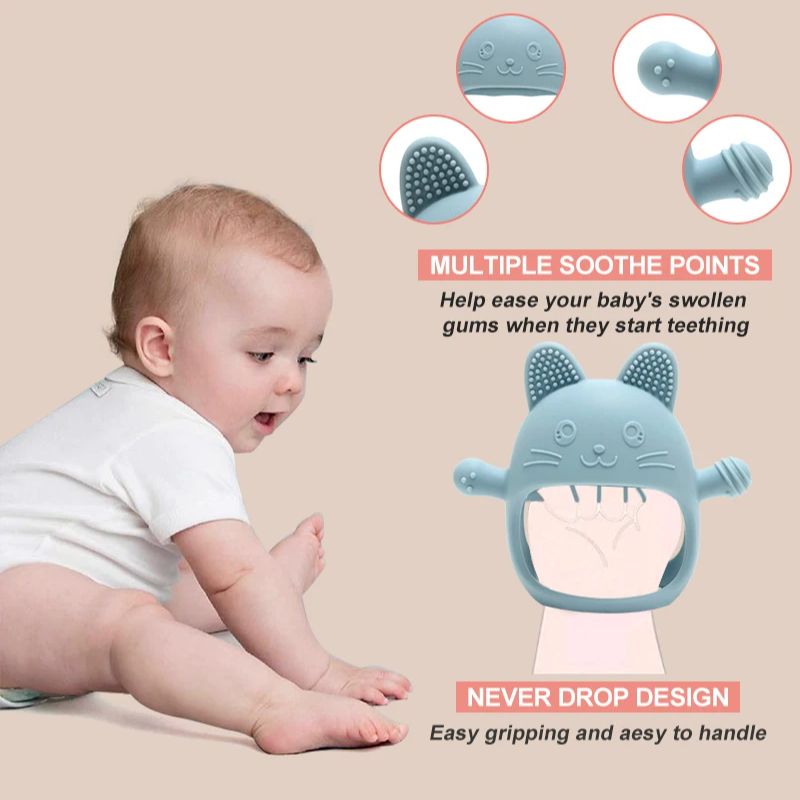 Gants de dentition en Silicone - Teething Mitten Baby avis et prix