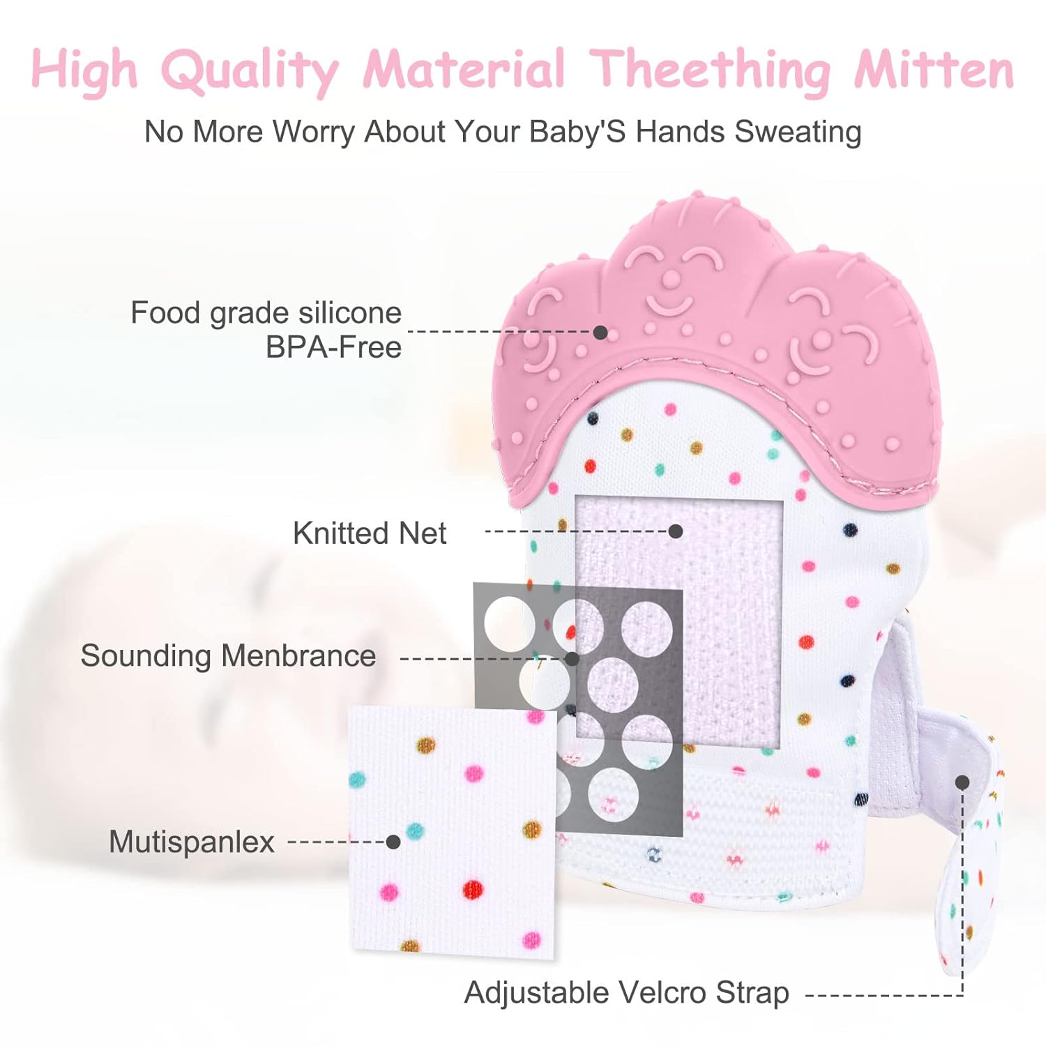 Gants TeWindsor en silicone de - Teething Mitten Baby avis et prix