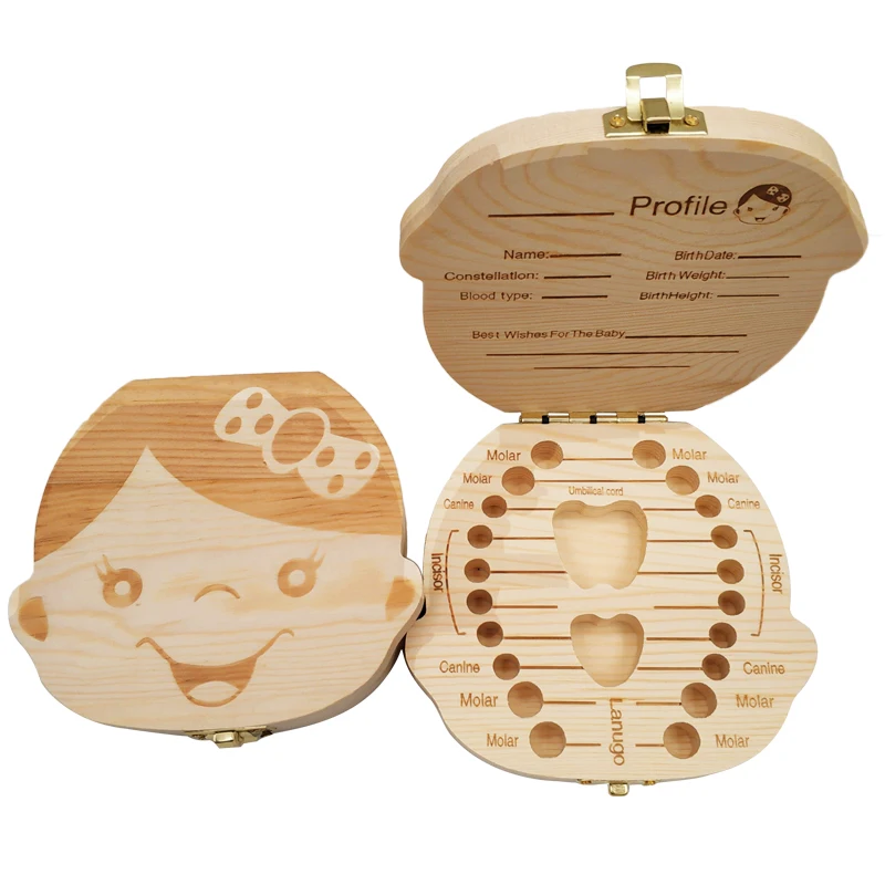 Boîte à dents de lait en bois  - Baby Products Storage Box avis et prix