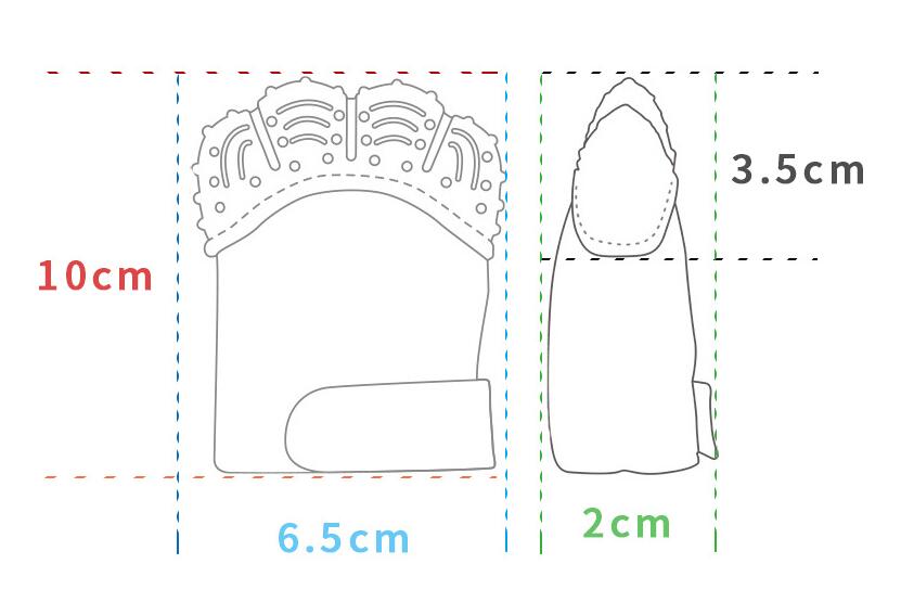 Gants en Silicone Anti-morsure - Teething Mitten Baby avis et prix