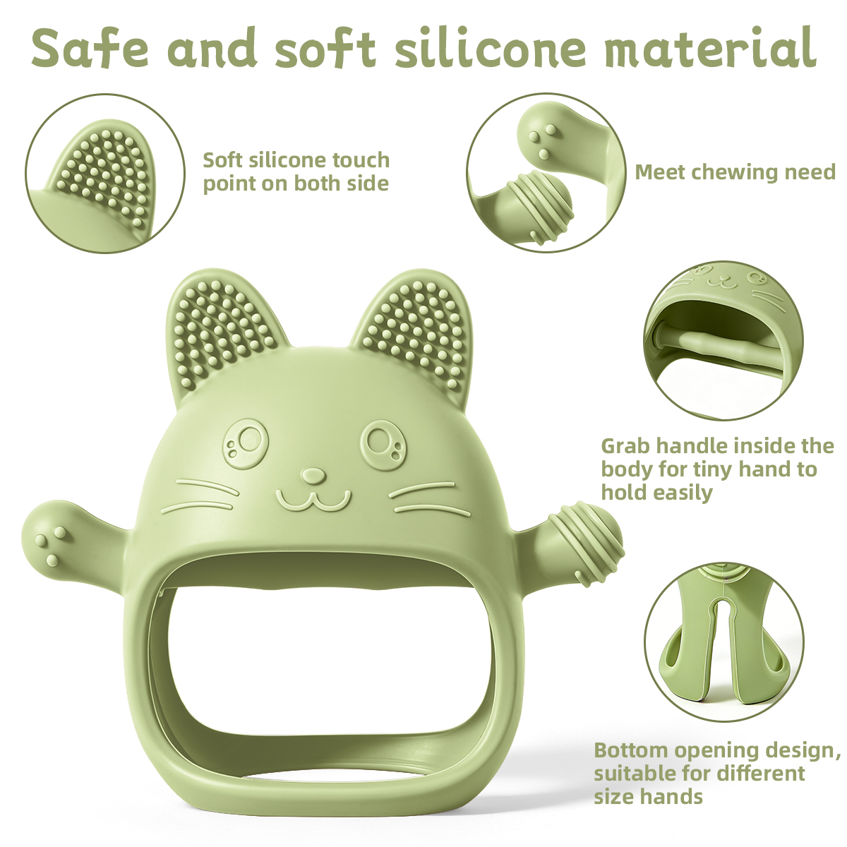 Anneau de dentition en Silicon - Teething Mitten Baby avis et prix